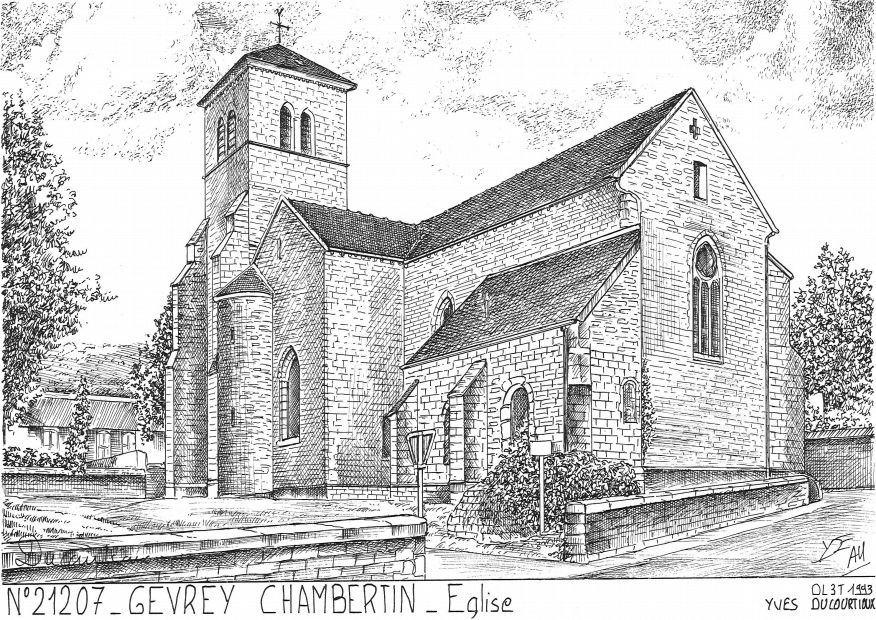 N 21207 - GEVREY CHAMBERTIN - église